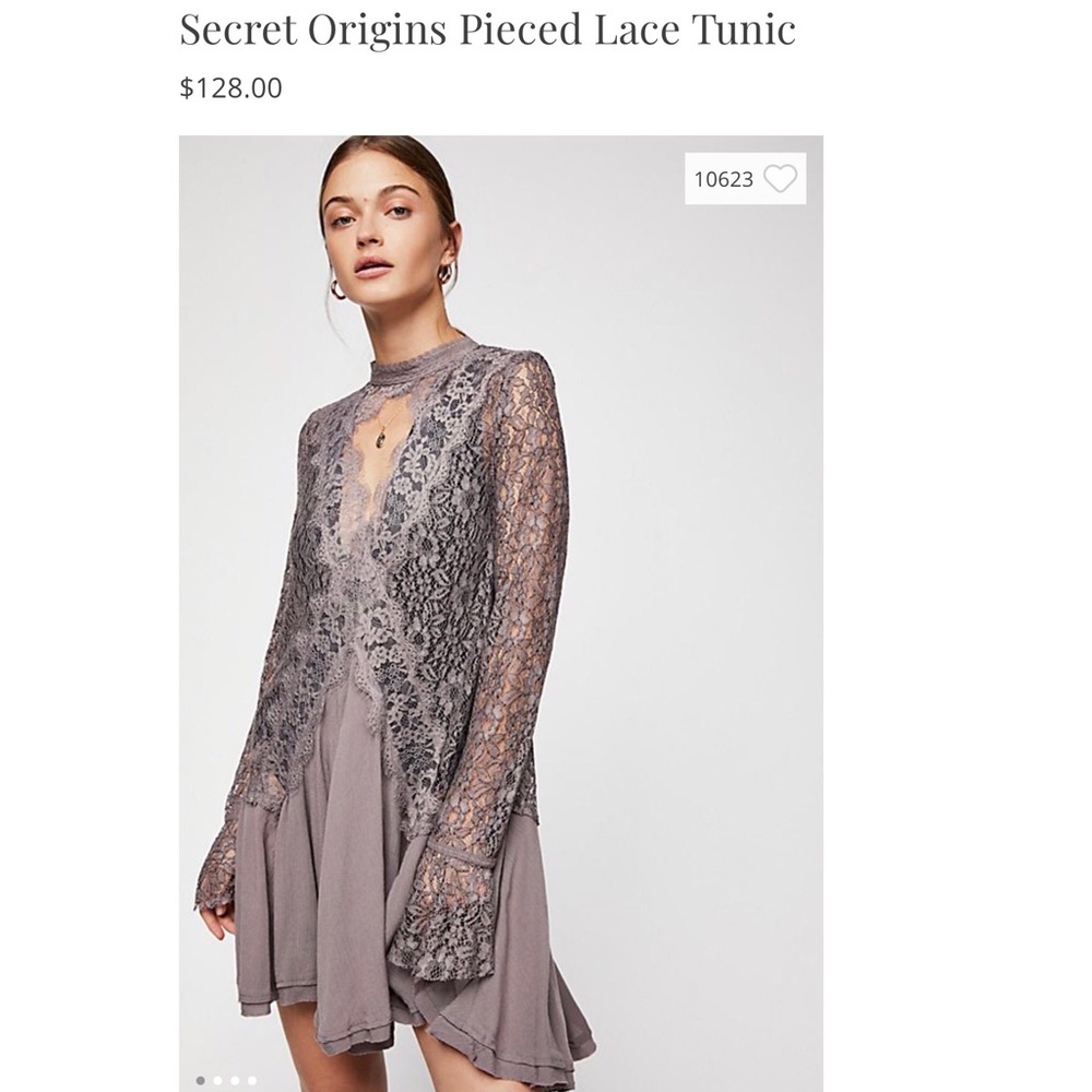 Free People Lace Tunic NWOT